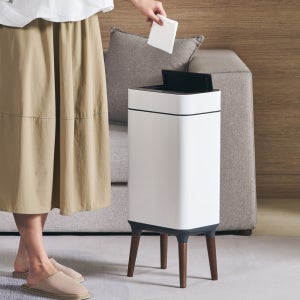 엘페코 와이드 자동 센서 휴지통 20L 스탠드형 높이조절 냄새차단 기저귀 쓰레기통
