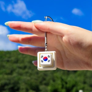키보드 키캡 키링 태극기 딸깍이 굿즈 케데헌 열쇠고리 자체제작