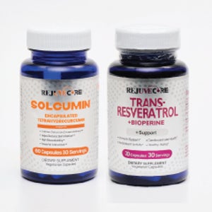 트랜스 레스베라트롤 고순도98% 250mg 30정 + 솔큐민 인캡슐레이티드 테트라하이드로 커큐민 500mg 1달치