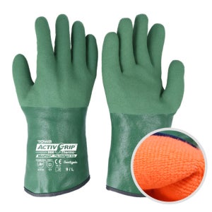 토와 TOWA 핸드케어 566 써머 기모 안감 니트릴 코팅 방한 내유 장갑