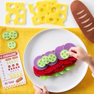 매쓰샌드위치 쉬운 유아 보드게임 1인-4인 가족 수세기 소꿉놀이