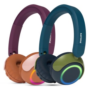 필립스 청력보호 전용어플 멀티포인트 무선 LED 블루투스 5.4 키즈 헤드폰 TAK4200