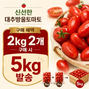 논산 대추 방울토마토 2kg 소과 대과 로얄과 부여 산지직송