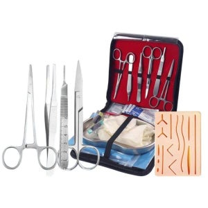 세트 수처 실습 연습용 의대생 봉합 외과 6종 세트+상처 피부