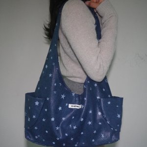KIMIMI MADE 키미미메이드 스타 포켓 숄더백 데님 star pocket shoulder bag denim