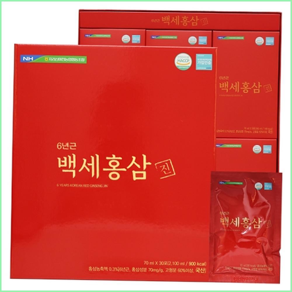 [GR] 지리산마천농협 6년근 백세홍삼진 70ml x 30포 부모님 선물