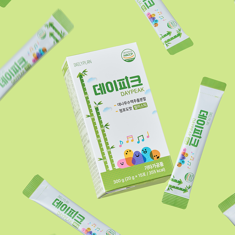 키영양제 어린이 <b>성장기</b> 건강간식 젤리스틱 데일리플랜 데이피크