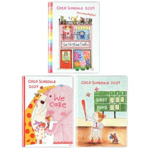 코코짱 2025 먼슬리 다이어리 A6 일러스트 표지