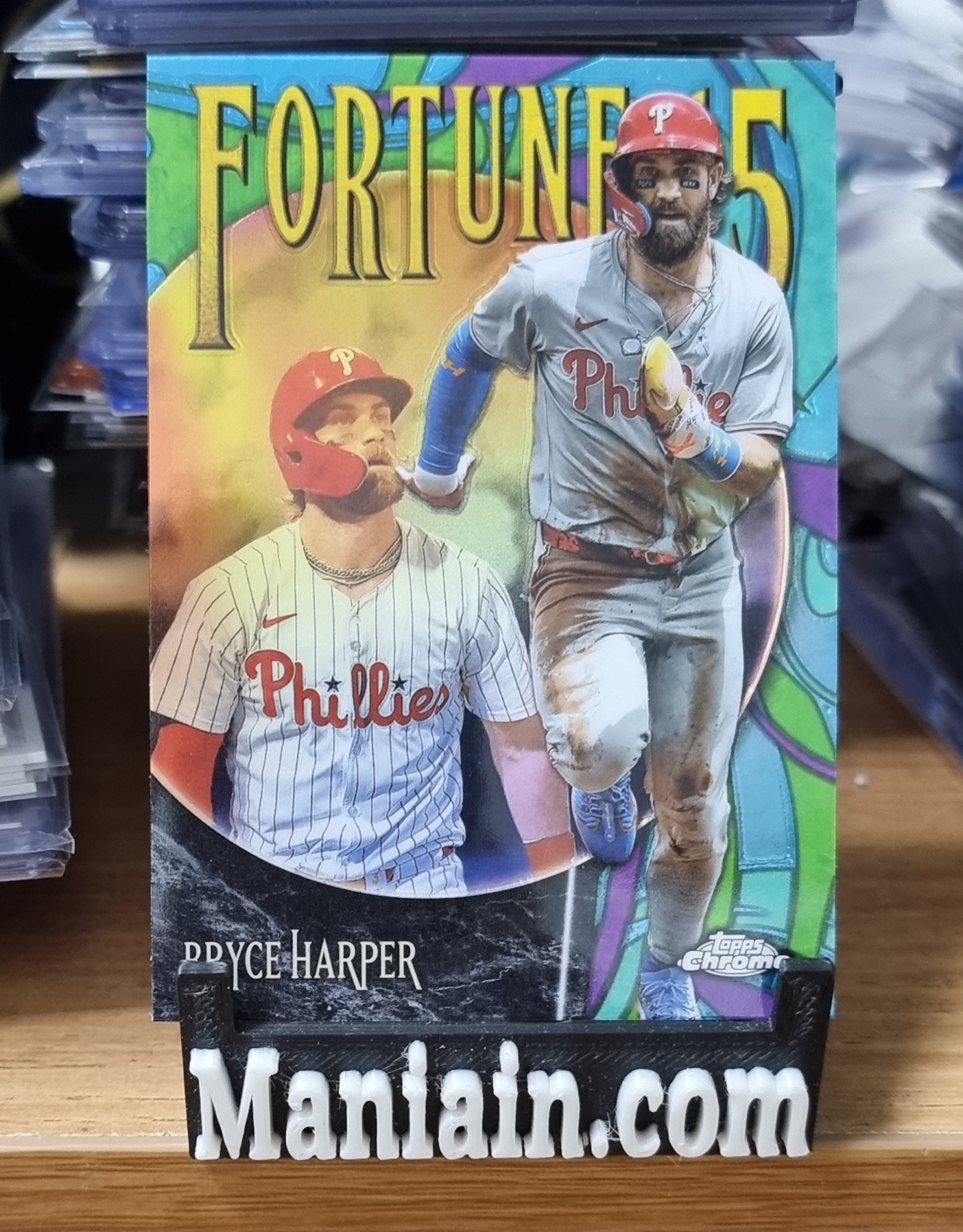 브라이스 하퍼 2025 Topps Chrome Bryce Harper F15-6 Fortune 15 MLB 야구카드