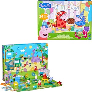 페파피그 조지의 생일 파티 카운트다운 어드벤트 캘린더 플레이세트 피규어 굿즈 액세서리