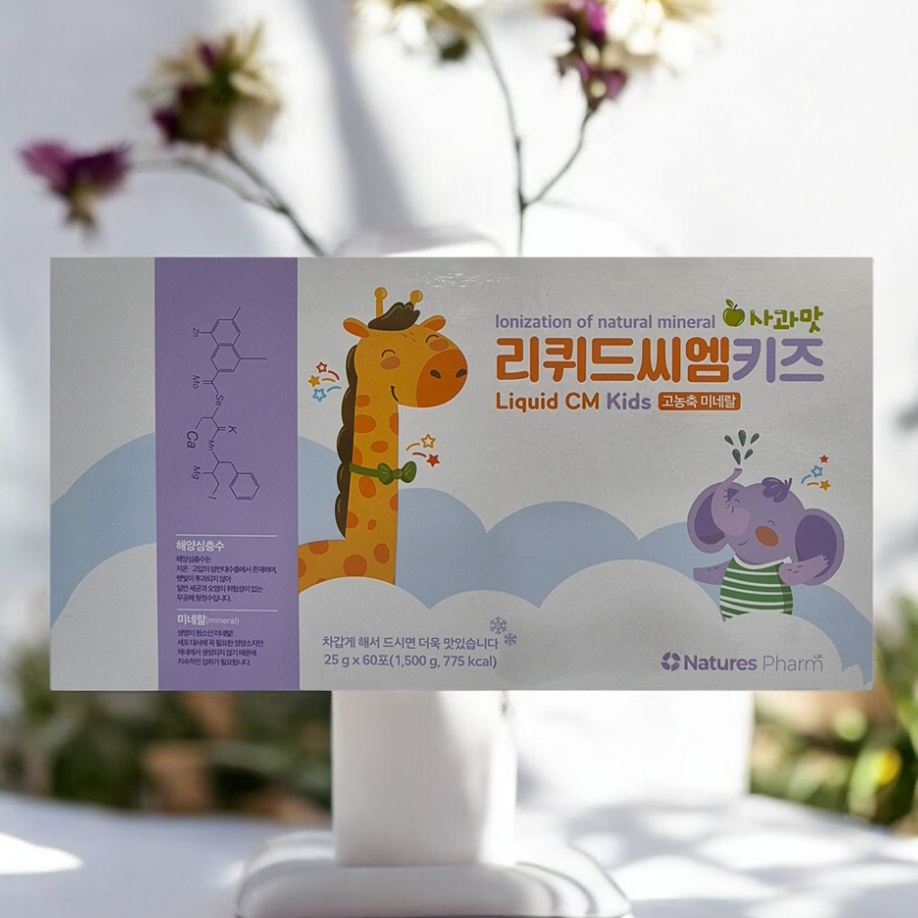 <b>네이처스팜</b> 리퀴드 씨엠 키즈 25g x 60포 어린이 고농축 <b>미네랄</b>