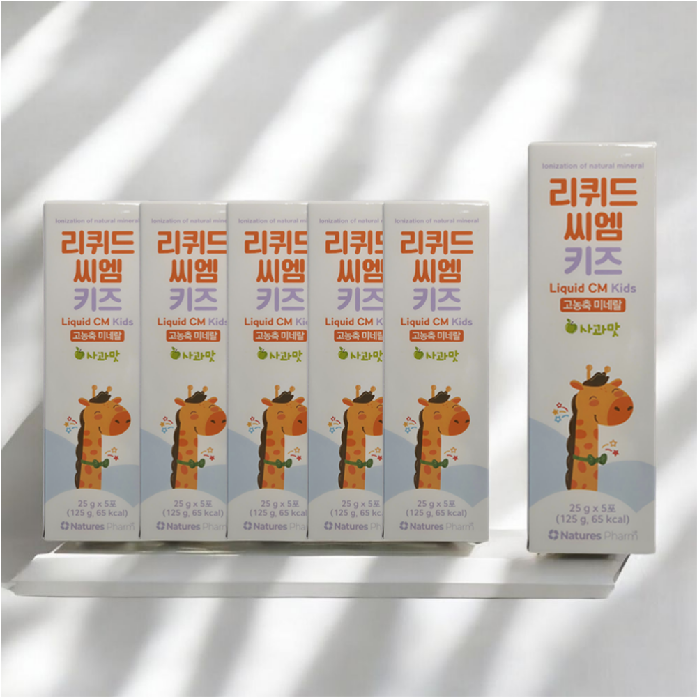 <b>네이처스팜</b> 리퀴드 씨엠 키즈 25g x 30포 어린이 고농축 <b>미네랄</b>