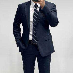 바쏘옴므 정장 FW 레귤러핏 그린 가을 겨울 남성 울스판 빅사이즈 정장W SY3JW23