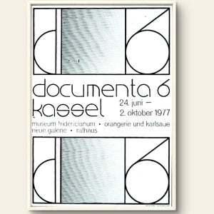[Collectible] 카를 오스카 블라제 Karl Oskar Blase / documenta 6, 1977 전시 포스터 (액자 포함)