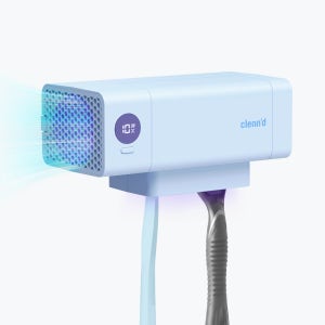 클린디 가정용 무선 2인용 칫솔살균기 트윈디 블루