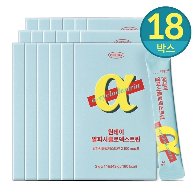 데이즈온 원데이 <b>알파</b>시클로 덱스트린 18박스