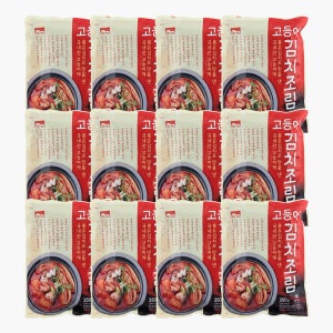 고향식품 고등어 김치조림 350g x 12팩 즉석탕 가정용 식당 업소용 캠핑 밀키트 원팩 간편식 간편요리