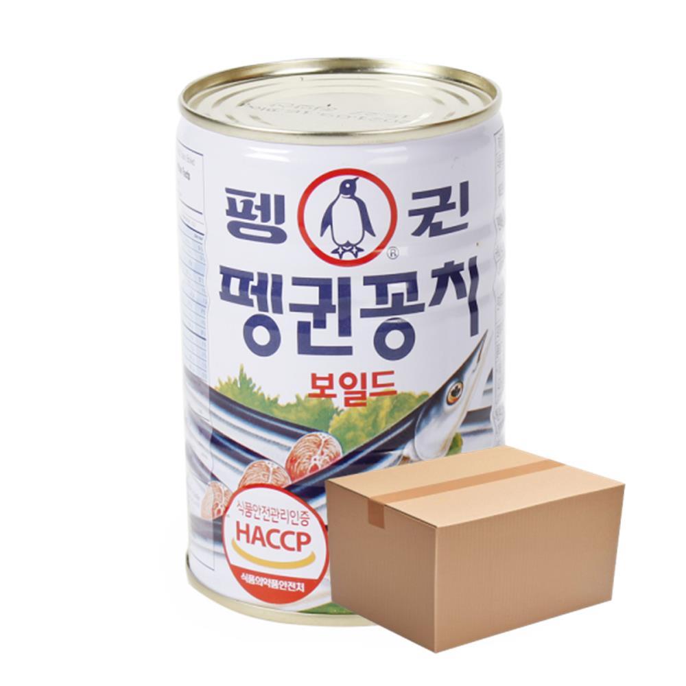 펭귄 펭귄꽁치캔40024개 꽁치통조림조림업소용 식당용