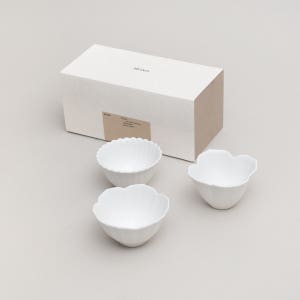 무자기 3종 꽃 종지 보울 세트 Flower 3type tiny bowl set