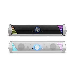 [강력한 사운드] 브리츠 컴퓨터 스피커 사운드바 게이밍 PC RGB LED 2채널 듀얼유닛