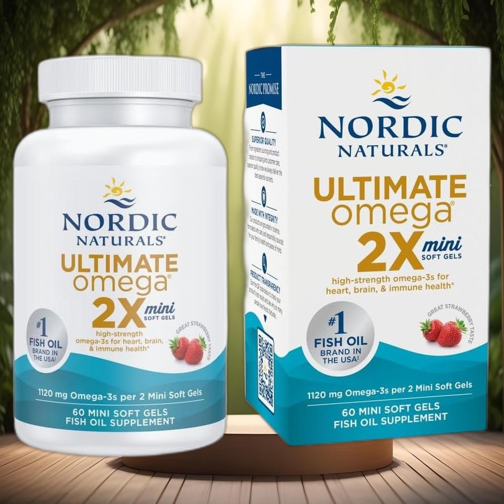 노르딕내추럴스 <b>얼티메이트 오메가2X 미니</b> 60소프트젤