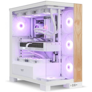 darkFlash DS900XL 우드 ARGB (화이트) 케이스