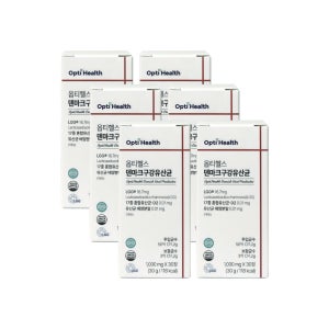 [4+2] 옵티헬스 LGG 덴마크 구강유산균 6BOX (180정) 크리스찬한센 자일리톨 잇몸 구강관리