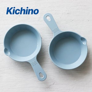 키치노 국산 PP 손잡이 앞접시 캠핑 접시 플라스틱 먹방 핸들 ZZ 2개, 소형, 블루