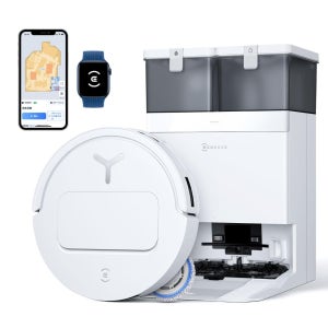 에코백스 T50 옴니 로봇 청소기 최신 초박형 2025 강력 흡입 가압 회전식 듀얼