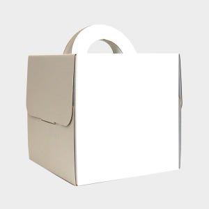 라라패키지 2단 케이크 1호상자 21cm 화이트 50개