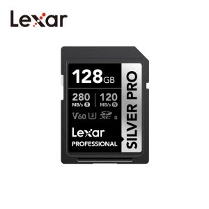 렉사 실버 프로 카메라 SD 카드 메모리 SDXC UHS-II V60 128GB