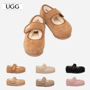 호주 오즈웨어 키즈 메리제인 양털 안감 로고 벨크로 유아 어린이 어그 메리제인 OB970K