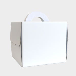 라라패키지 2단 케이크 2호상자 21cm 화이트 50개