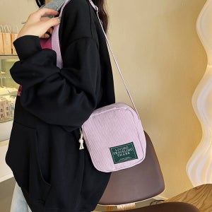 아워리빙 코듀로이 미니백 크로스백 여행용 핸드폰 가방