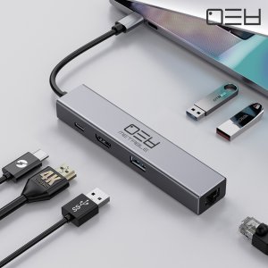 메타블 MH6PRO 멀티 허브 4K 60Hz 지원 1G LAN 포트
