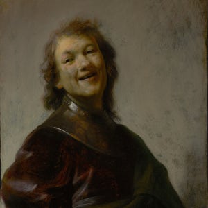 Rembrandt Laughing 캔버스액자 렘브란트