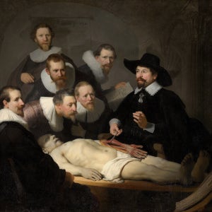 The Anatomy Lesson of Dr Nicolaes Tulp 캔버스액자 렘브란트