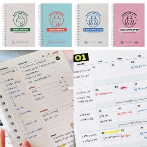 워커스 6개월 만년 플래너 자영업자 프리랜서 업무 일정 스케줄 관리 기록 다이어리