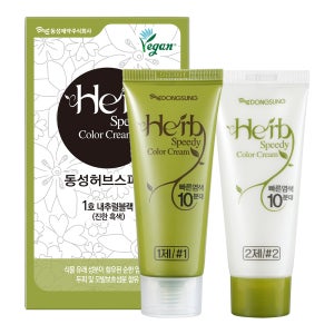 동성제약 허브 스피디 칼라크림 비건 염모제 60g, 1호 내추럴블랙, 1개