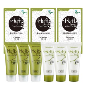 동성제약 허브 스피디 칼라크림 비건 염모제 60g, 1호 내추럴블랙, 3개