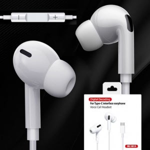 아워리빙 개별 케이스포장 C타입 유선이어폰 마이크 인강 이어폰 화이트