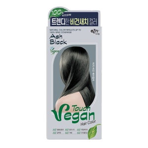 eZn 터치 비건 헤어컬러 60g, 애쉬블랙, 1개