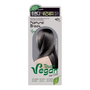 eZn 터치 비건 헤어컬러 60g, 내추럴블랙 , 1개