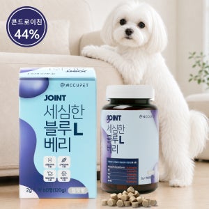 아큐펫 강아지 관절 영양제 노견 슬개골 연골 블루베리 L 120g, 1개