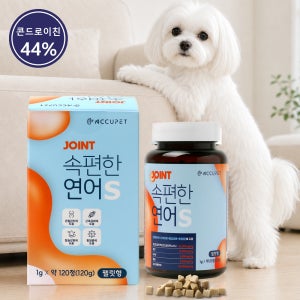 아큐펫 강아지 관절 영양제 노견 슬개골 연골 연어 S 120g, 1개