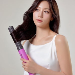 뉴메이슨 청담187 헤어컬링 에어스타일러 코안다 BLDC 드라이기 롱배럴 플럼퍼플