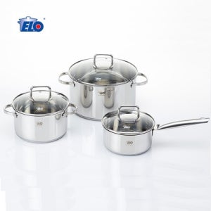 ELO CLIO 스텐 304 3종 냄비세트 양수 18cm 24cm 편수 16cm