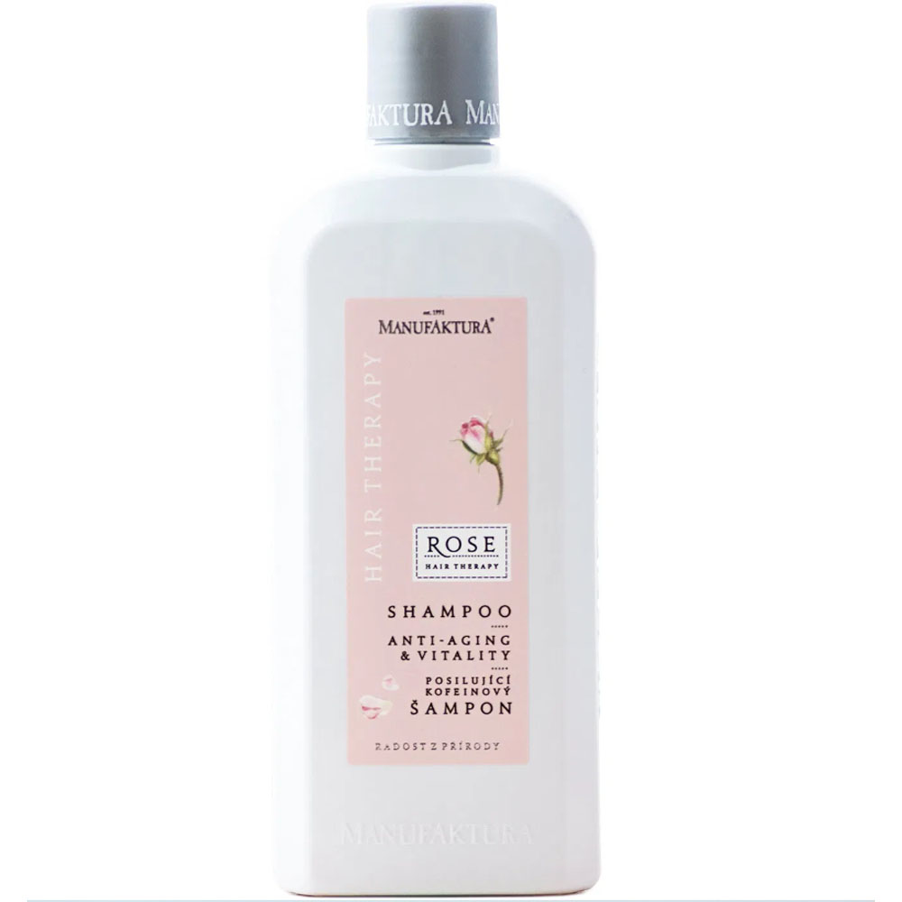 <b>마뉴팍투라</b> 로즈 노화방지 &amp; 활력강화 카페인 샴푸(성인용) 300ml