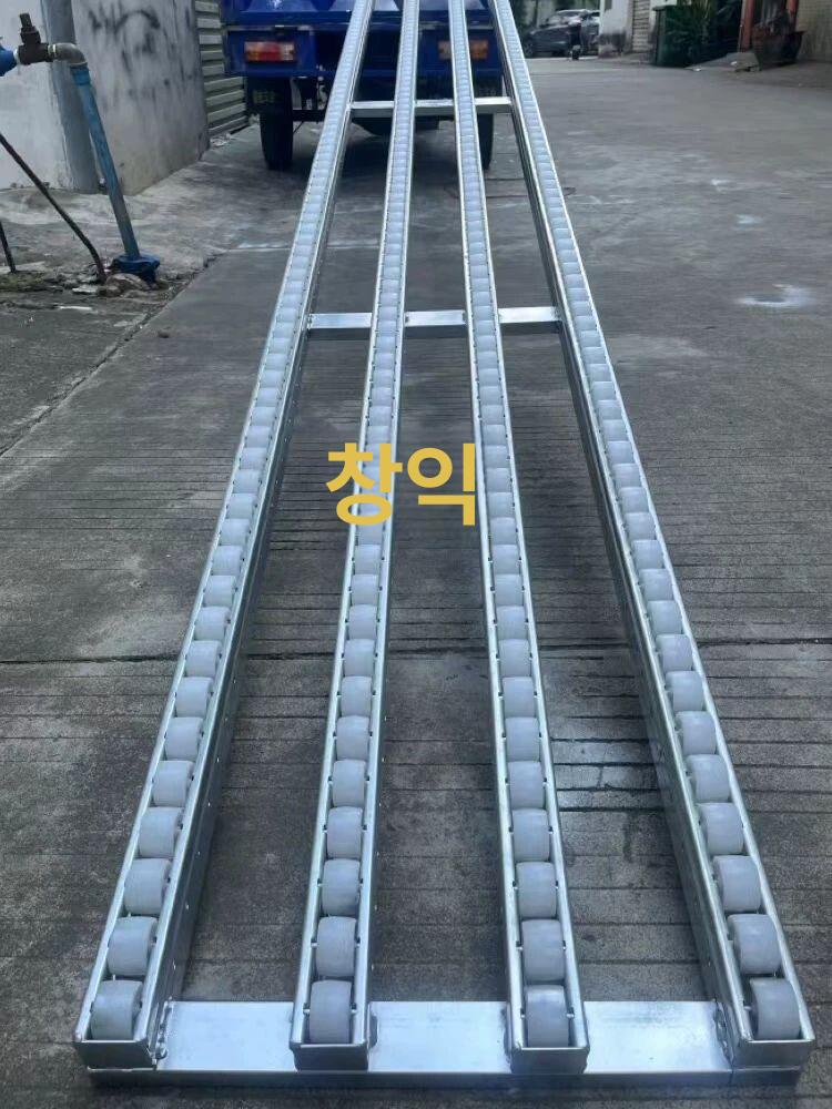 무동력 사다리형 컨베이어 자바라 바퀴 상하차 하역 1 미터 섹션 3 행 30
