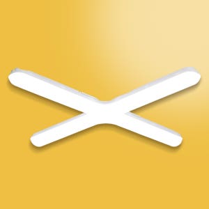 비츠온 LED 십자등 천장등 형광등 플리커프리 80W, 주광색
